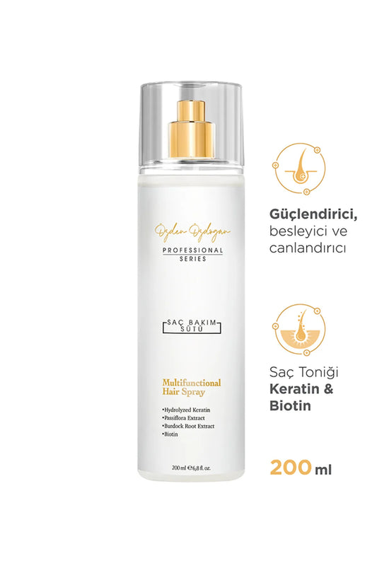 OZDEN OZDOGAN - Professional Series - Versterkende, Voorkomt Haaruitval en Breuk, Voedende en Herstellende Haarverzorgingsmelk met Keratine & Biotine - Care Complex - 200 ml