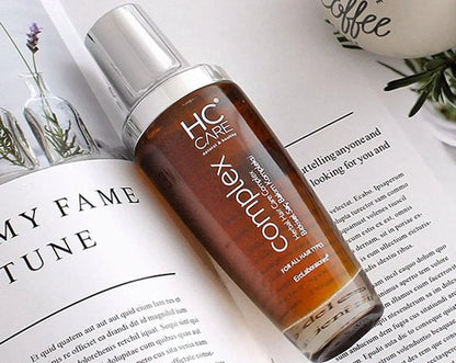 HC Care Complex Kruiden Haarverzorgingslotion - 100% Plantaardige Ingrediënten - Anti Frizz - Haarversterkend Serum Volledig Natuurlijk - Tegen Haarverlies - Effectief bij Roos- en Hoofdhuid Problemen - Bekend Product - 100 ml